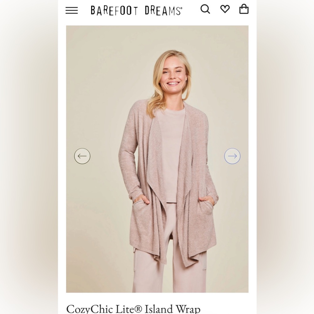 Barefoot Dreams Soft Pink Cardigan